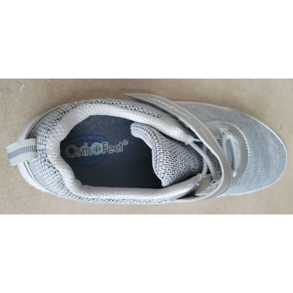 Orthofeet Joelle 7.5 Wide LEFT SHOE ONLY Knit Gray Comfort Ortho Sneaker AMPUTEE - Picture 7 of 10